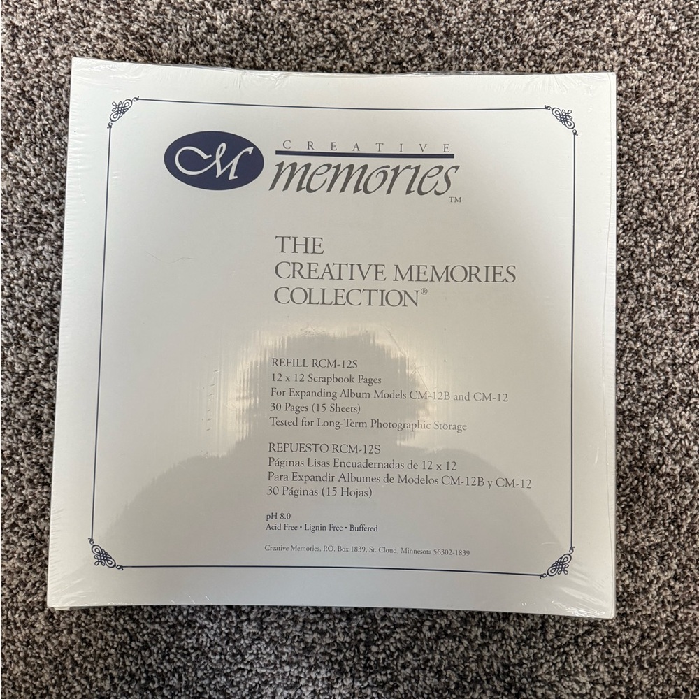 Creative Memories 12x12 Scrapbook Pages - White